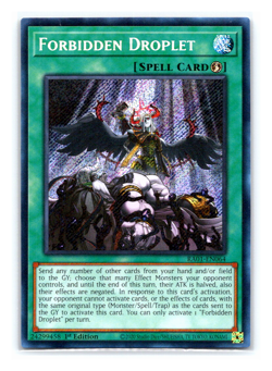 Forbidden Droplet - RA01-EN064 - Secret Rare - 1st Edition - Yugioh - Image 1
