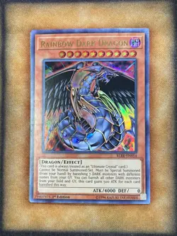 Yugioh Rainbow Dark Dragon BLRR-EN054 Ultra Rare 1st Ed LP - Image 1
