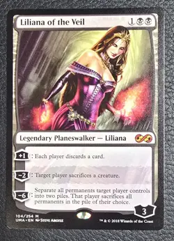 Liliana of the Veil Ultimate Masters Regular MTG NM Magic Card - Image 1