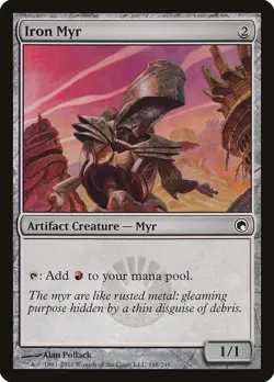 Iron Myr Scars of Mirrodin PLD Artifact Common MAGIC GATHERING CARD ABUGames - Image 1