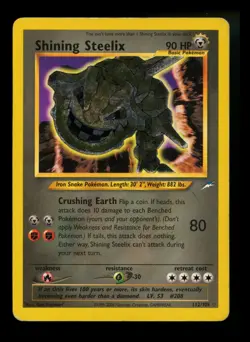 Shining Steelix 112/105 Neo Destiny 2000 Holo Rare WOTC Pokemon Card TCG - Image 1