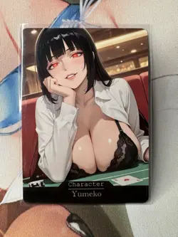 Yumeko Kakegurui hentai Anime Doujin Waifu Custom Art Card - Image 1