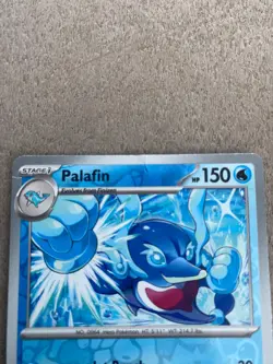 Palafin stage1 062/197 hp150 jet punch 30, justice kick 210 Pokemon card - Image 3