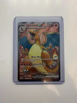 Charizard ex 183/165 Ultra Rare Full Art PokÃ©mon card Scarlet & Violet 151 holo - Image 1