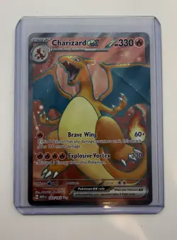 Charizard ex 183/165 Ultra Rare Full Art PokÃ©mon card Scarlet & Violet 151 holo - Image 2
