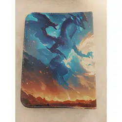 Dragon Trading Card Binder Album Portfolio Zipper Collector Book Red Blue - Image 2