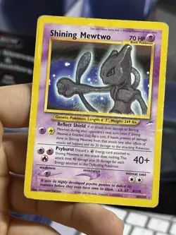 Shining Mewtwo 109/105 Neo Destiny 2000 Holo Rare WOTC Pokemon Card TCG - Image 3