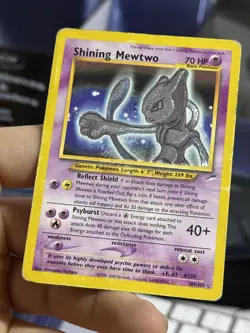 Shining Mewtwo 109/105 Neo Destiny 2000 Holo Rare WOTC Pokemon Card TCG - Image 4