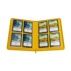 GameGenic Card Storage Zip Up 8 Pocket - Yellow New - Image 2