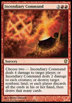 Incendiary Command - Medium Play MTG Commander 2013 Edition - Image 1