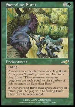 Saproling Burst - Medium Play MTG Nemesis - Image 1