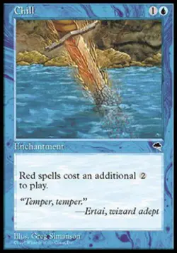 Chill - Medium Play MTG Tempest - Image 1