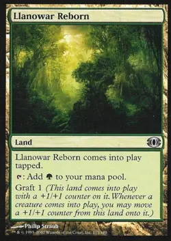 Llanowar Reborn - Medium Play MTG Futuresight - Image 1
