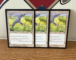 1996 MAGIC THE GATHERING (MTG) FREEWIND FALCON (SUMMON) TCG Visions X3 - Image 1