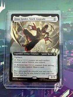 MTG Foil BL Marvel's Spider-Man SPM Iron Spider, Stark Upgrade (0279) MINT - Image 3