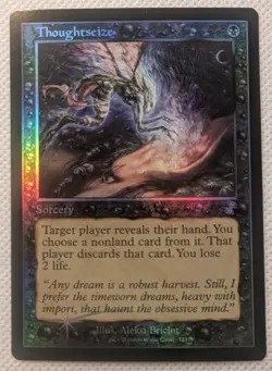 Thoughtseize - Foil NM-Mint, English Time Spiral Remastered MTG Magic - Image 4