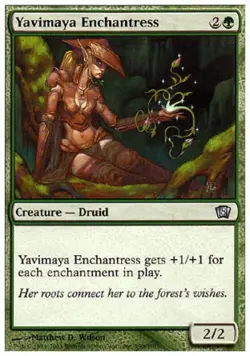 Yavimaya Enchantress - Medium Play MTG 8th Edition - Image 1