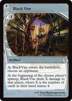 Black Vise (Future Sight) - Light Play MTG Mystery Booster 2 - Image 1