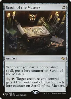 Scroll of the Masters - Light Play MTG The List - Image 1