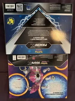 Pokemon TCG: Hoopa V Box (x1) & Pikachu V Box (x1) - Sealed & New - Image 2