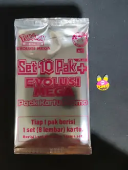 Pokemon Mega Evolution Promo Pack Set Plus Reverse Foil Stamped Indonesia - Image 1