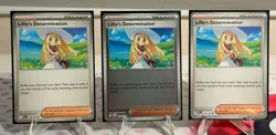 3x Lillie's Determination 119/132 - English Mega Evolution - Pokemon TCG PLAYSET - Image 1