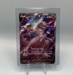 2022 Pokemon Sword & Shield Black Star Promo MewTwo V Ultra Rare #SWSH229 NM - Image 1