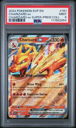 2024 POKEMON SVP EN-SV BLACK STAR PROMO #161 CHARIZARD EX PSA 9 - Image 1