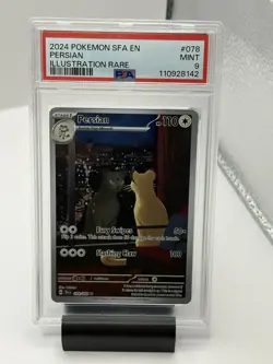 2024 Pokemon Persian Illustration Rare Shrouded Fable 078/064 PSA 9 MINT - Image 1