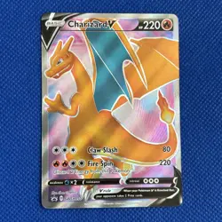 Pokemon {Charizard V} SWSH050 Full Art Holo Black Star Promo NM/Unplayed - Image 1