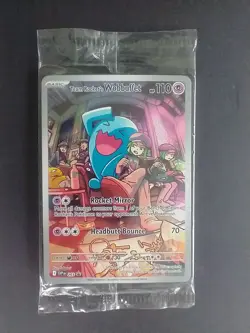 Pokemon Team Rocket's Wobbuffet Destined Rivals ETB Promo #203 Sealed - Image 1