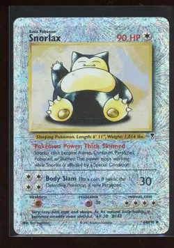2002 Pokemon Legendary Collection Snorlax 64/110 Reverse Holo Foil WOTC - Image 1