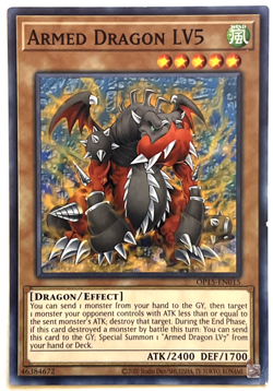 YuGiOh! - Armed Dragon LV5 - OP15-EN015 - Unlimited - Common - Image 1