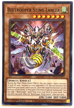 YuGiOh! - Beetrooper Sting Lancer - MP22-EN175 - 1st Edition - Common - Image 1
