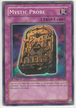 Yugioh - Konami - Yu-Gi-Uh! - Mystic Probe - PSV-021 - Trading Card - Image 1