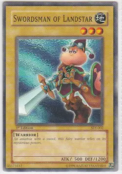 M) Yugioh - Konami - Yu-Gi-Uh! - Swordsman of Landstar - SDJ-002 - Trading Card - Image 1