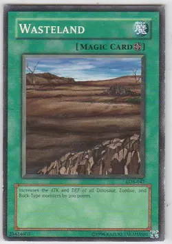 GS) Yugioh - Konami - Yu-Gi-Uh! - Wasteland - LOB-047 - Trading Card - Image 1