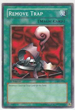 M) Yugioh - Konami - Yu-Gi-Uh! - Remove Trap - SDJ-034 - Trading Card - Image 1