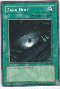 M) Yugioh - Konami - Yu-Gi-Uh! - Dark Hole - SDK-022 - Trading Card - Image 1