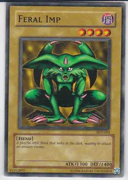 M) Yugioh - Konami - Yu-Gi-Uh! - Feral Imp - SDY-002 - Trading Card - Image 1