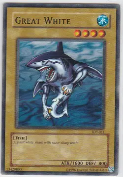 M) Yugioh - Konami - Yu-Gi-Uh! - Great White - SDY-011 - Trading Card - Image 1
