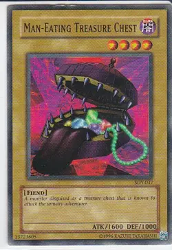 M) Yugioh - Konami - Yu-Gi-Uh! - Man-Eating Treasure Chest - SDY-037 - Card - Image 1