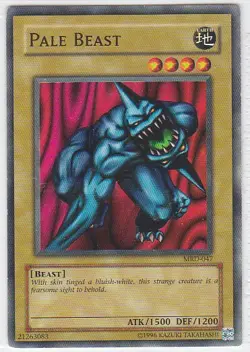 M) Yugioh - Konami - Yu-Gi-Uh! - Pale Beast - MRD-043 - Trading Card - Image 1