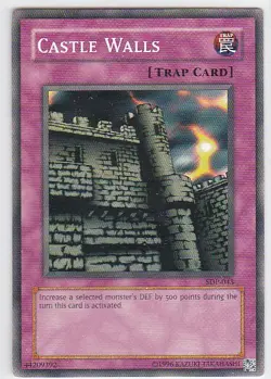 M) Yugioh - Konami - Yu-Gi-Uh! - Castle Walls - SDP-043 - Trading Card - Image 1