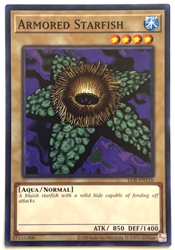 YuGiOh! - Armored Starfish - LOB-EN116 - Unlimited - Common - Image 1