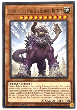 YuGiOh! - Behemoth the King of a Hundred Battles - MP24-EN364 1st Edition Common - Image 1