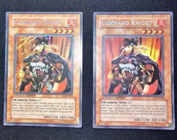YuGiOh Misprint Error Command Knight CT1-EN003 Limited Super + Secret Rare - Image 1
