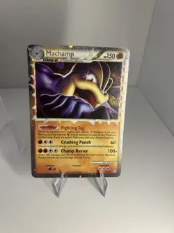 Pokemon TCG Card HGSS Triumphant Machamp Prime 95/102 Holo Ultra Rare - Image 1