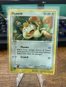 Pokemon TCG Meowth Black Star Promos Holo Card 13 LP/NM Condition - Image 1
