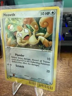 Pokemon TCG Meowth Black Star Promos Holo Card 13 LP/NM Condition - Image 3